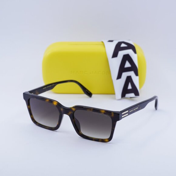 Marc Jacobs MARC 719/S 0086 9K Square Sunglasses - Havana\Brown Gradient - Picture 1 of 10